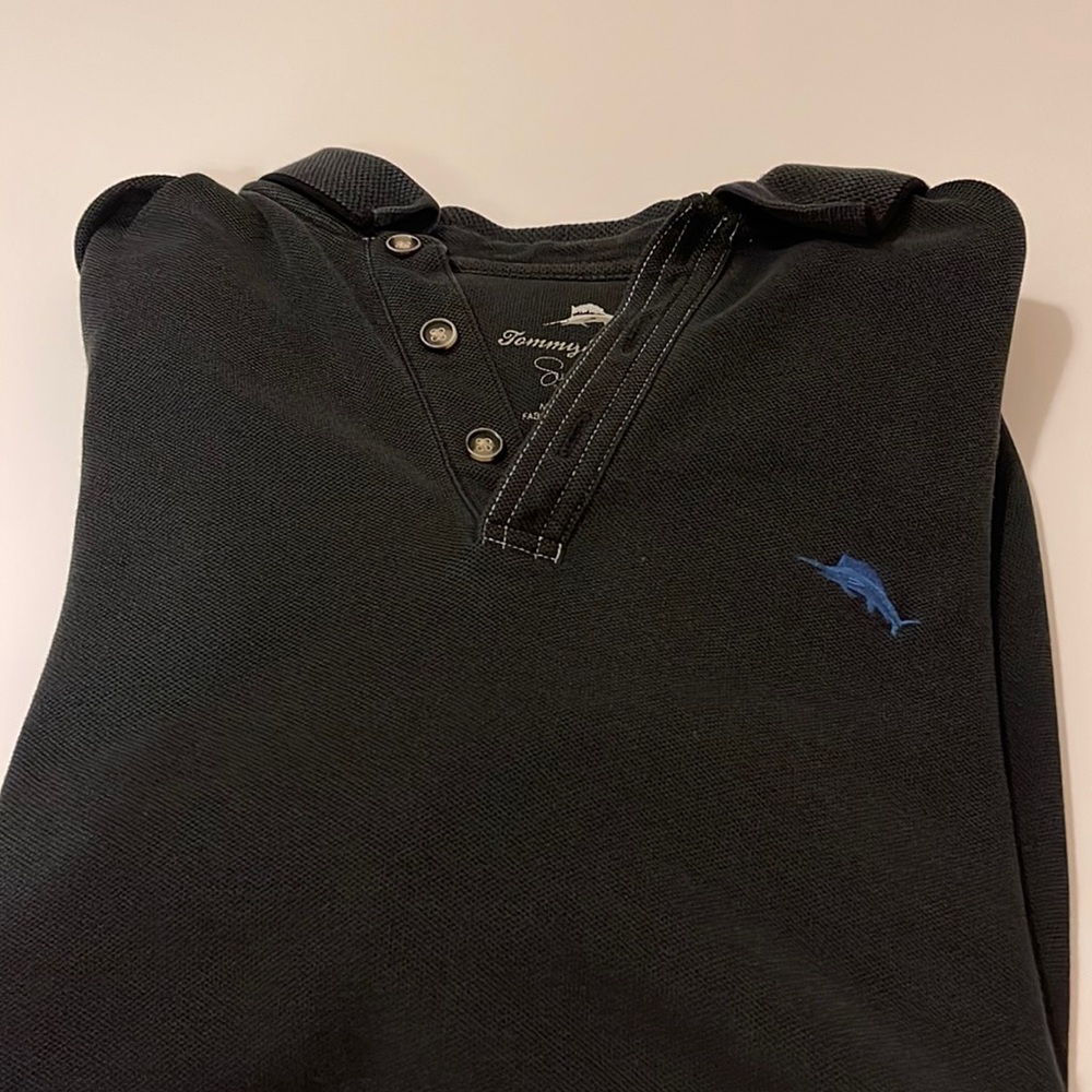 Tommy Bahama black polo